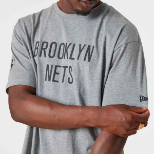 New Era Wordmark Brooklyn Nets T-Shirt ''Grey''