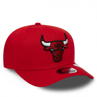 New Era Chicago Bulls Tonal Black 9FIFTY Stretch Snap Cap ''Red''