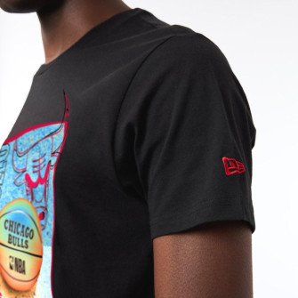 New Era NBA Chicago Bulls Hoop Graphic T-Shirt ''Black''