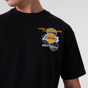 New Era NBA Los Angeles Lakers Basketball Graphic T-Shirt ''Black''