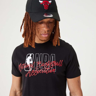 New Era NBA Script Logo T-Shirt ''Black''