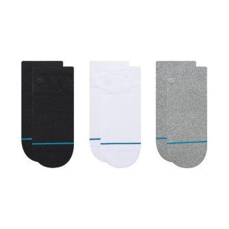 Stance Icon Socks Low 3-Pack ''White/Black/Grey''