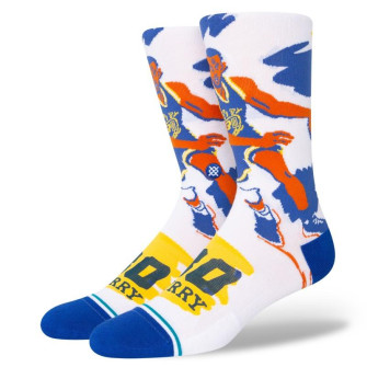 Stance x NBA Golden State Warriors Paint Crew Socks ''White''