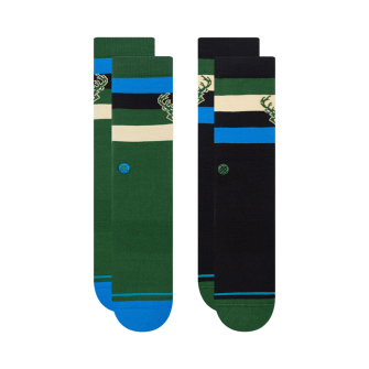 Stance x NBA Milwaukee Bucks 2-Pack Socks ''Green/Black''