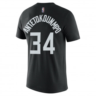 Nike NBA Giannis Antetokounmpo Bucks T-Shirt ''Black''