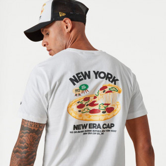 New Era Pizza Food Graphic T-Shirt ''White''