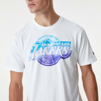 New Era NBA Los Angeles Lakers Sky Print T-Shirt ''White''
