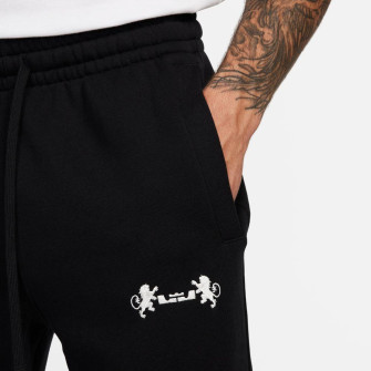 Nike Lebron James Open Hem Fleece Pants ''Black''