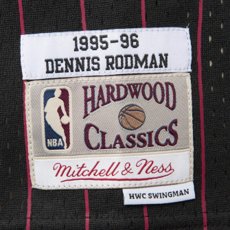 M&N NBA Chicago Bulls Alternate 1995-96 Dennis Rodman Swingman Jersey ''Black''