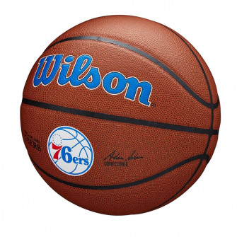Wilson NBA Team Composite Indoor/Outdoor Basketball ''76ers'' (7)