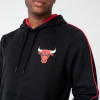 New Era Chicago Bulls Striped Hoodie ''Black''