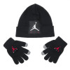 Air Jordan Offset Patch Beanie Kids Set ''Black''