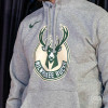 Pulover Nike NBA Milwaukee Bucks Logo ''Grey Heather''