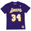 M&N NBA Los Angeles Lakers Shaquille O'Neal T-Shirt ''Purple''
