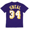 M&N NBA Los Angeles Lakers Shaquille O'Neal T-Shirt ''Purple''
