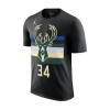 Air Jordan NBA Bucks Antetokoumnpo Statement Edition Kids T-Shirt ''Black''