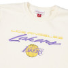 M&N NBA Los Angeles Lakers Flames Racing Crewneck Hoodie ''White''