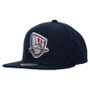 M&N NBA NY Nets Ground 2.0 Snapback Cap ''Dark Blue''