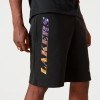New Era NBA Team Colour Water Print LA Lakers Shorts ''Black''