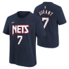 Nike City Edition Kevin Durant Brooklyn Nets Kids T-Shirt ''Blue Void''